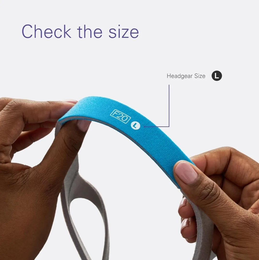 AirFit F20 & AirTouch F20 Headgear Strap - Large 63472 image indicator(4)