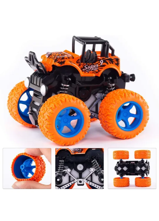 Monster Truck Toys - 4-Pack of Pull-Back Vehicles image indicator(5)