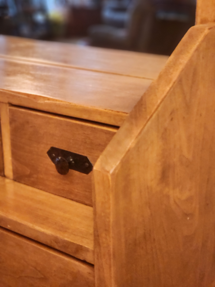 Handcrafted solid wood sideboard and hutch - photo 5