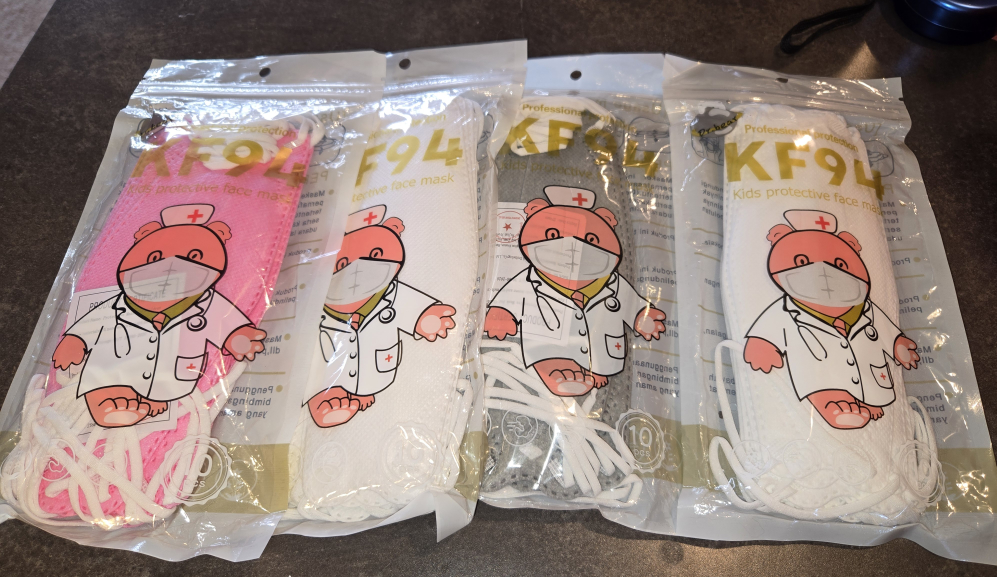 KF94 Kids Protective Face Masks (4-pack)