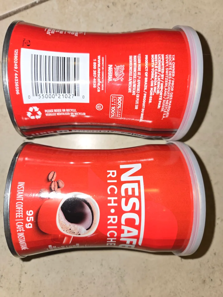 Two Nescafé Rich-Riche Instant Coffee Containers (95g each) image indicator(2)