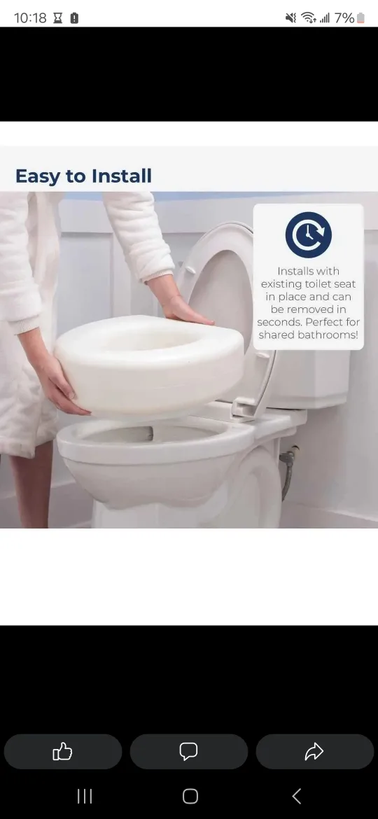 AquaSense Raised Toilet Seat for Easier Toileting image indicator(3)
