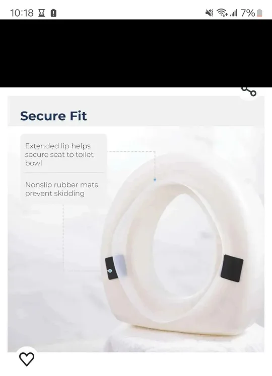 AquaSense Raised Toilet Seat for Easier Toileting image indicator(5)
