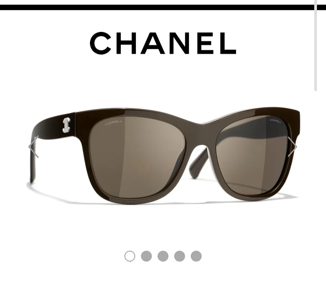 Chanel Sunglasses - Black Frame, Brown Lenses image indicator(2)