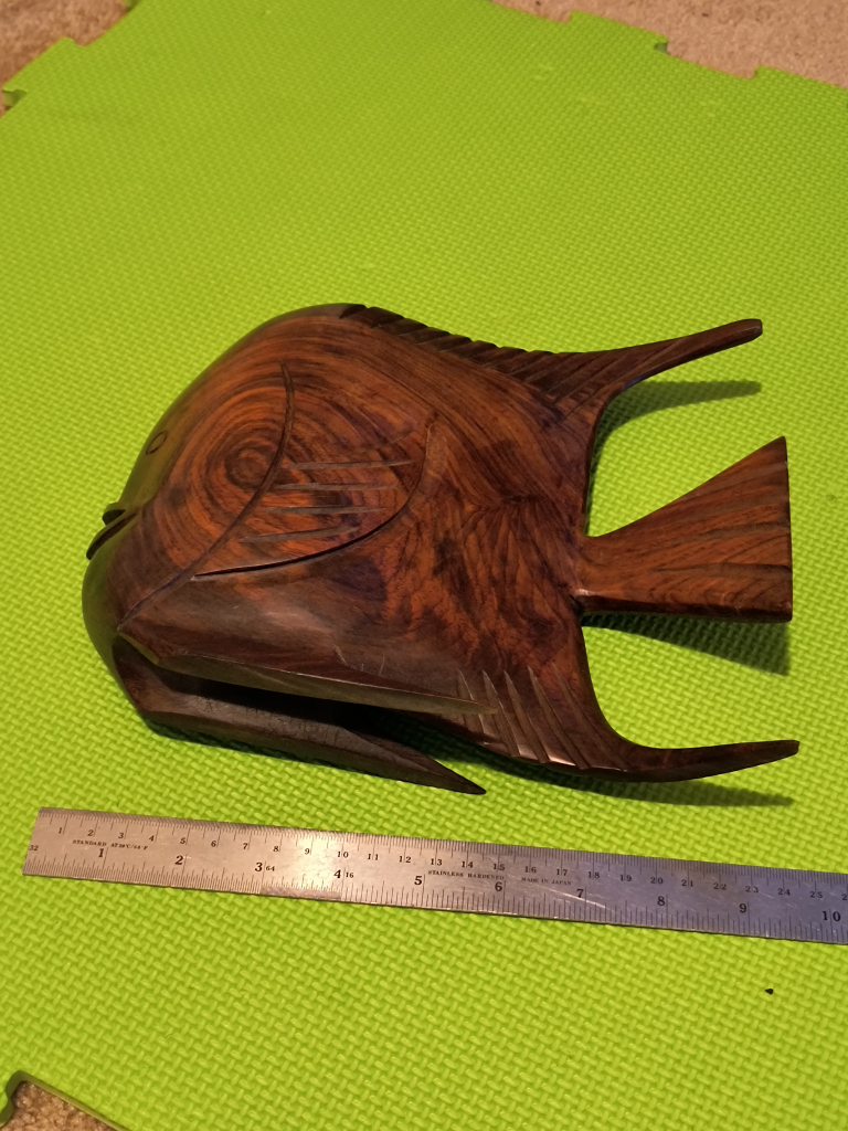 Hand-carved Wooden Fish Decor