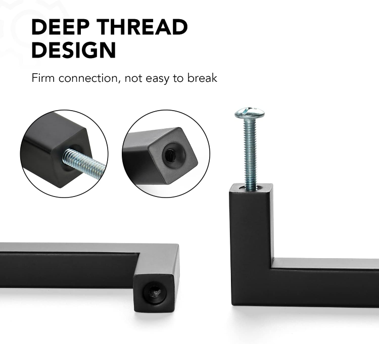 Black Cabinet Pulls - Modern Handles 140mm - photo 5