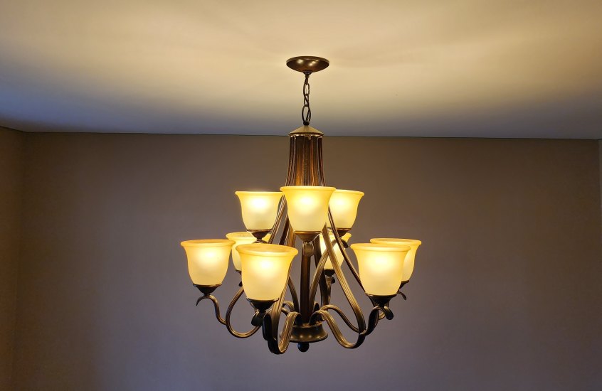 FREE 8-Light Chandelier, Bronze Finish - photo 3