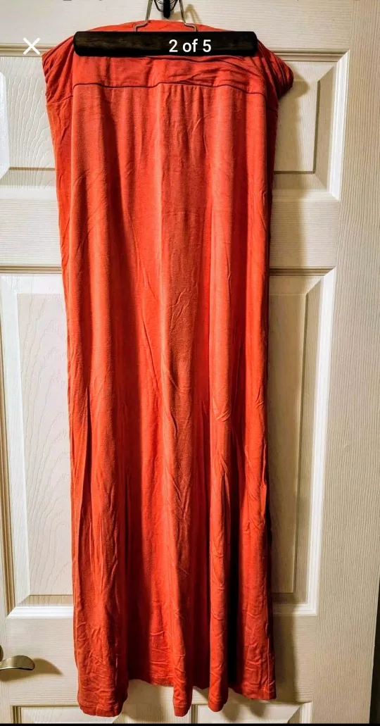 TART Women's Maxi Skirt - Size Large - Coral Orange image indicator(2)