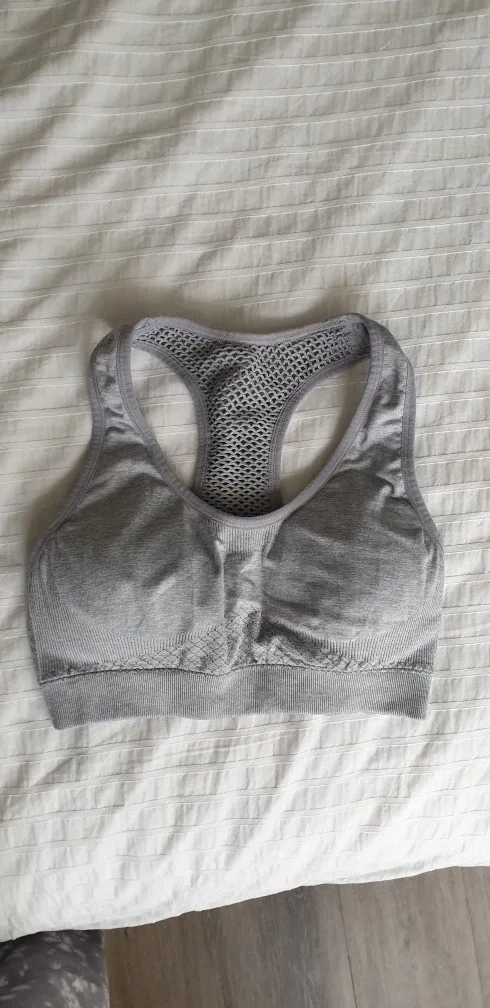 Grey Sports Bra thumbnail