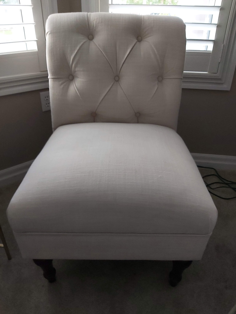 Cream Upholstered Accent Chair - photo 3