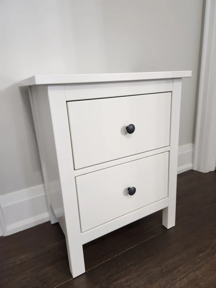 IKEA Two-Drawer Nightstand - White image indicator(2)