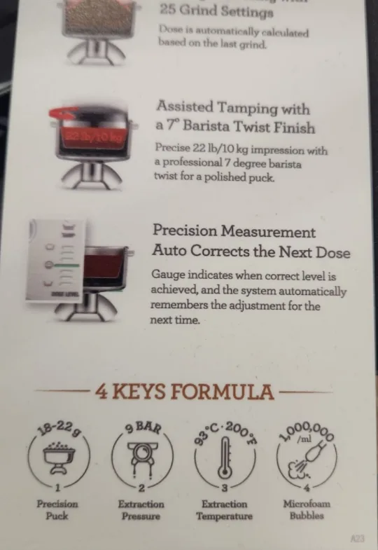 Breville Barista Express Impress Espresso Machine image indicator(5)