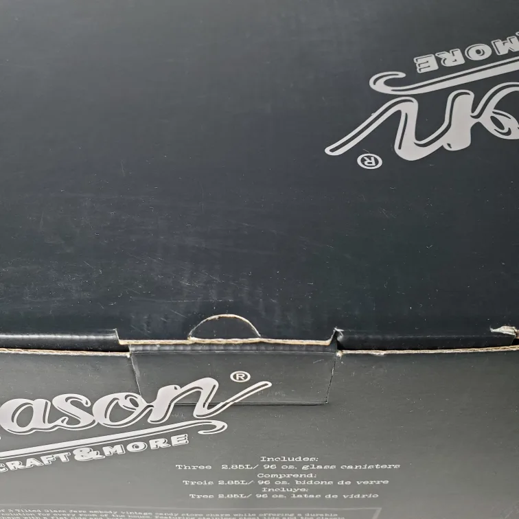 Mason Craft & More Set of 3 Tilted Glass Jars image indicator(6)