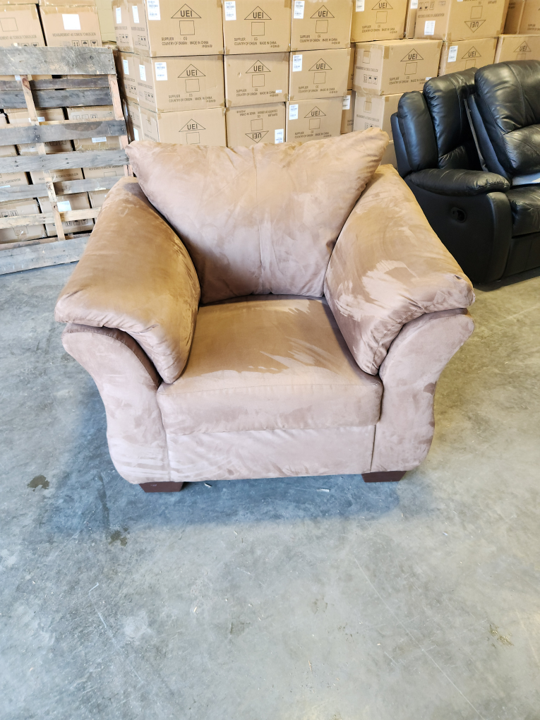 Beige Fabric Armchair