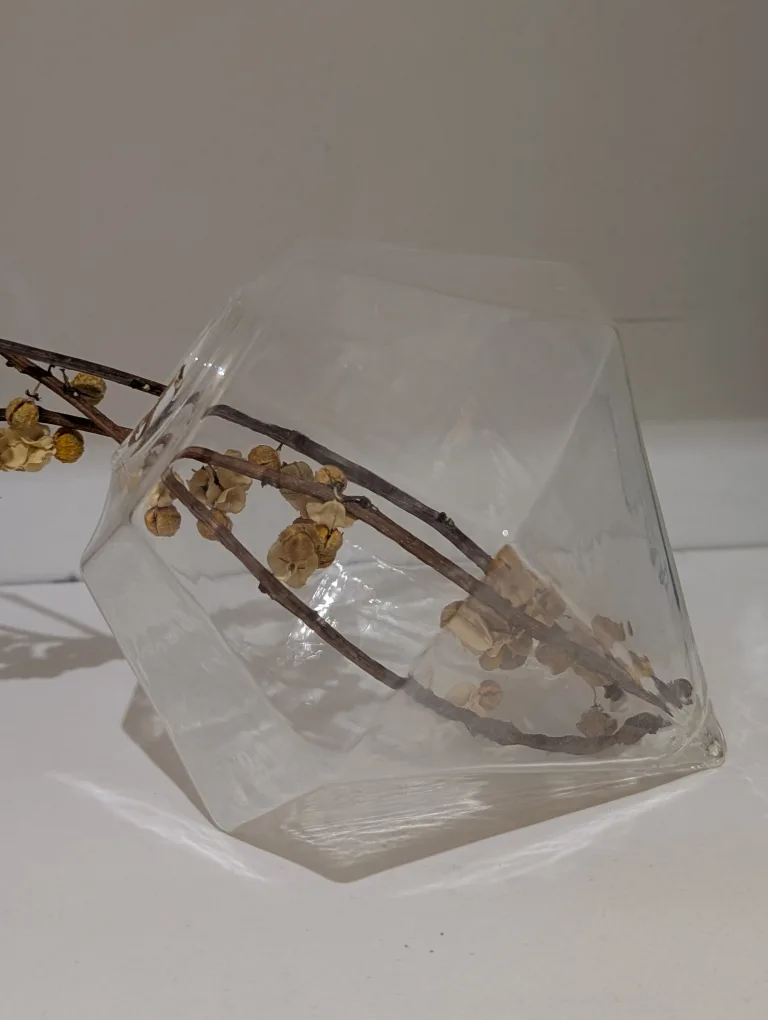 Diamond shape glass bud vase image indicator(2)