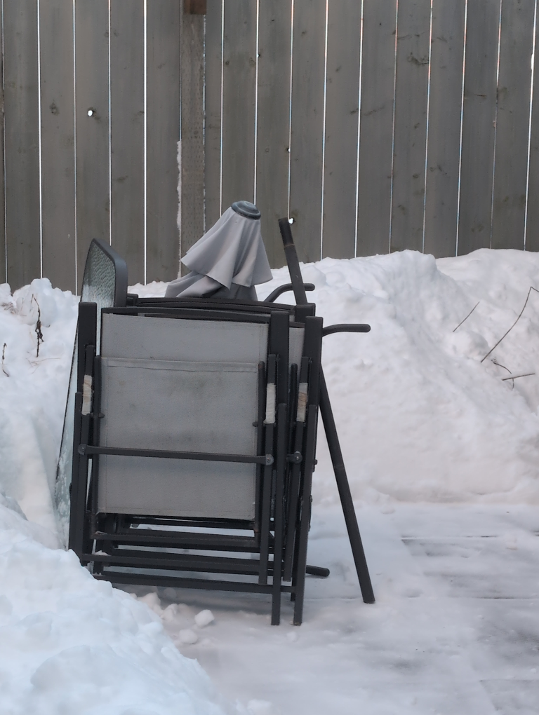 Patio table and chairs