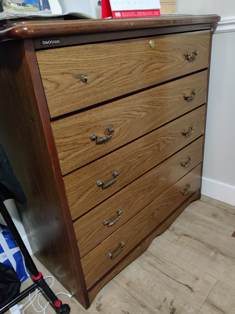 Wooami 5-Drawer Wooden Chest