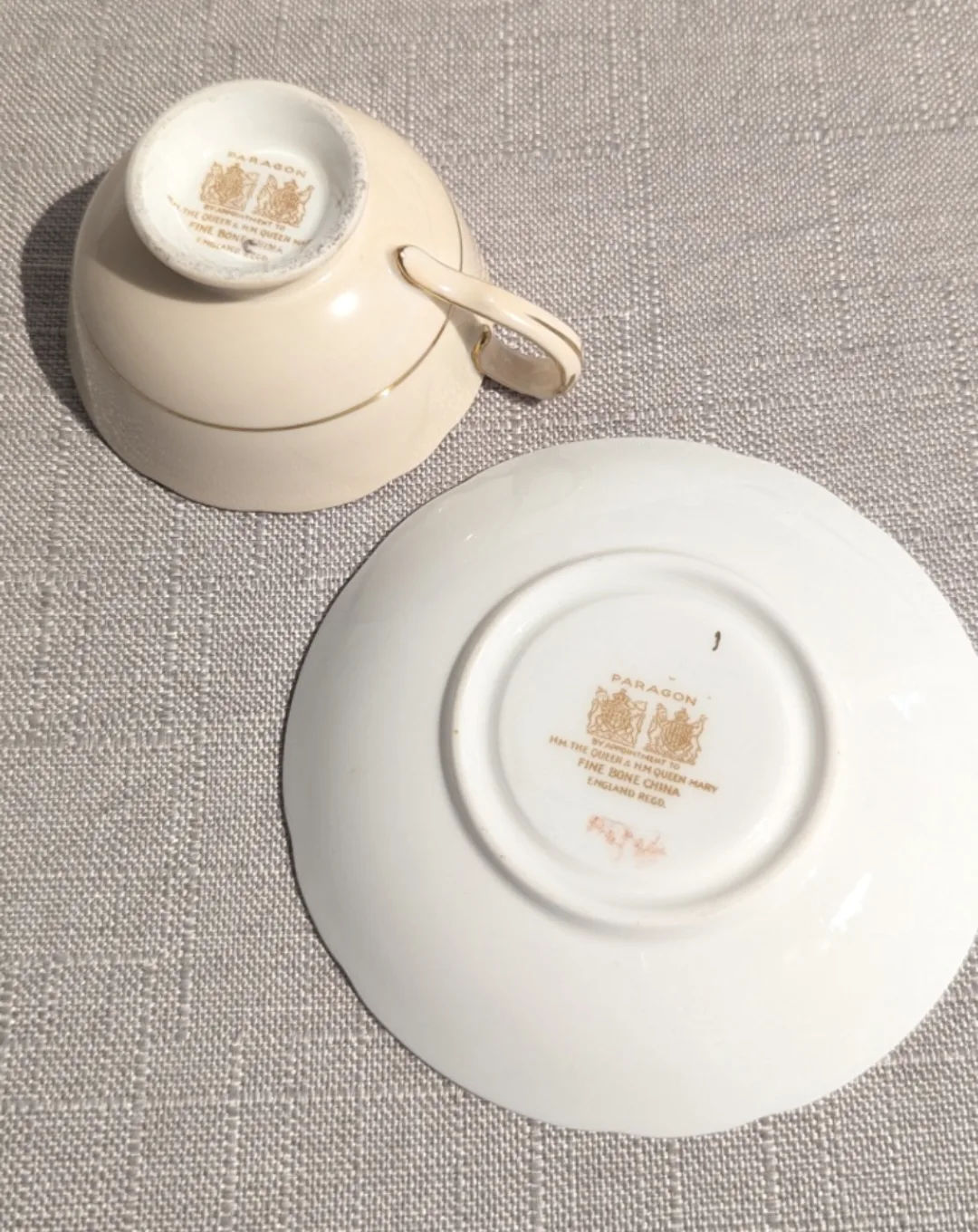 Vintage Paragon Fine Bone China demitasse teacup and saucer image indicator(3)