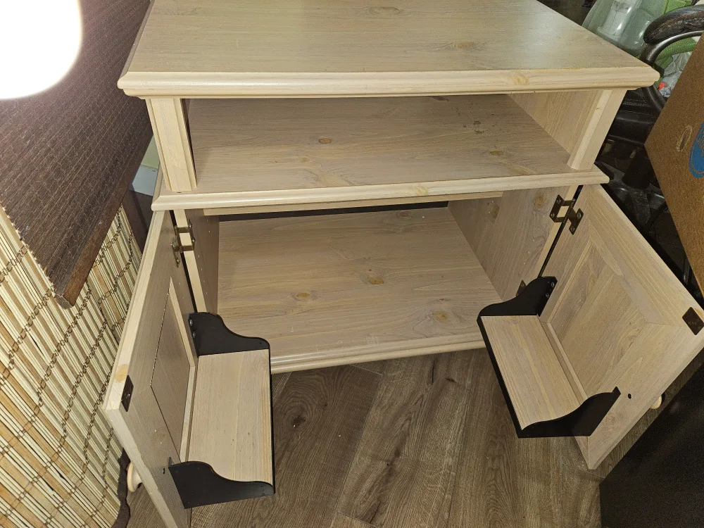 Wooden cabinet with shelves image indicator(2)