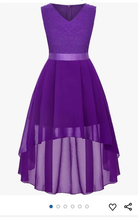 Dress - Sleeveless Flared V Neck - Size 11-12y image indicator(2)