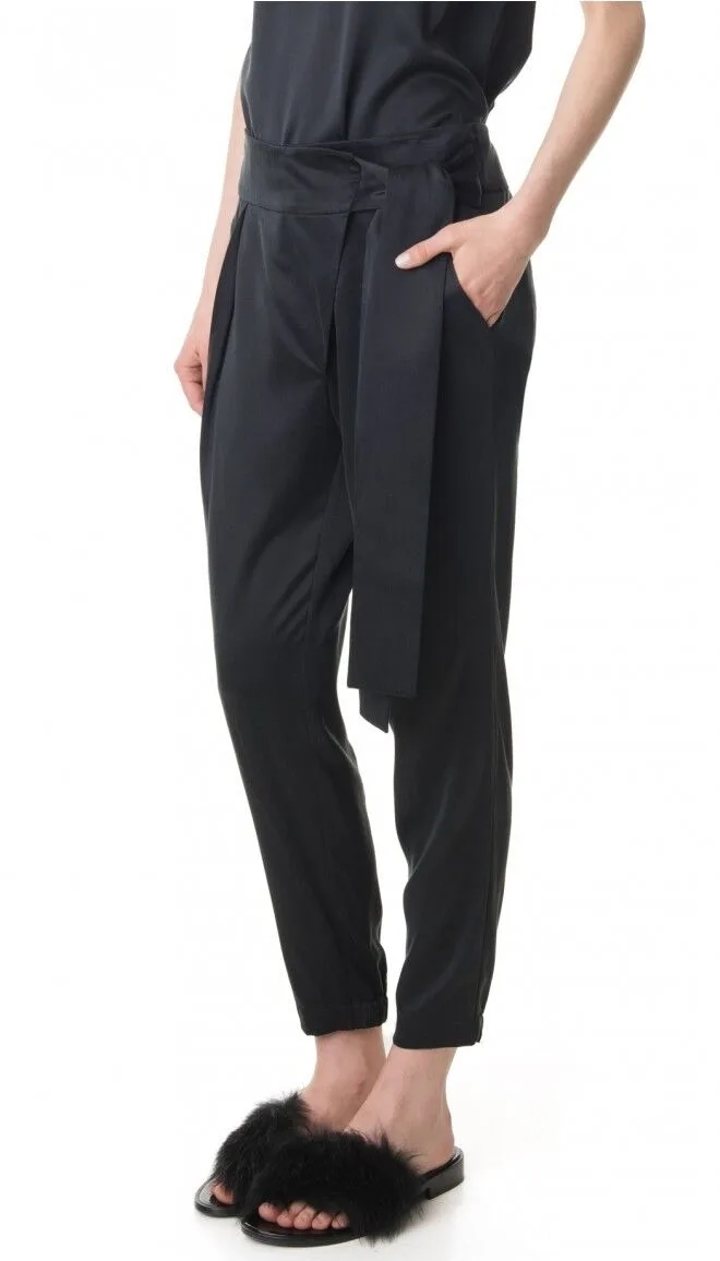 Tibi Kellen Black Shearling brazilian fur slides image indicator(3)