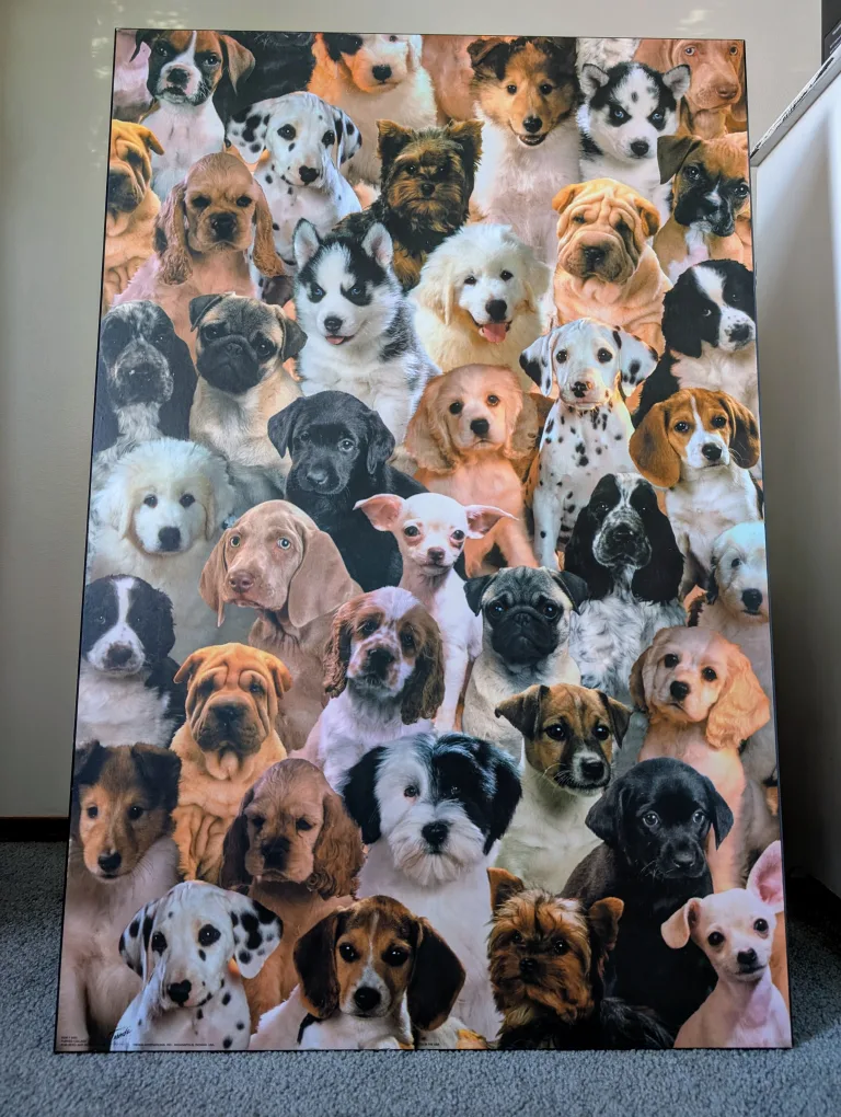 PLAK Mounted Puppy Collage Print, custom 🐶 image indicator(6)