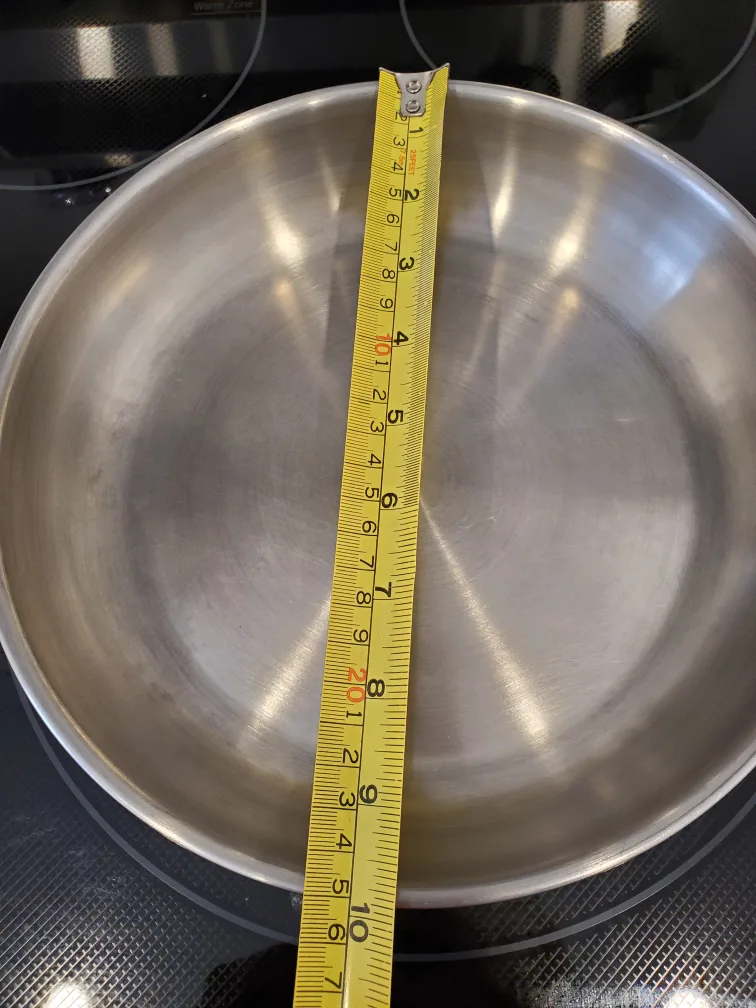 10-inch 18/10 Stainless Steel Frying Pan image indicator(2)