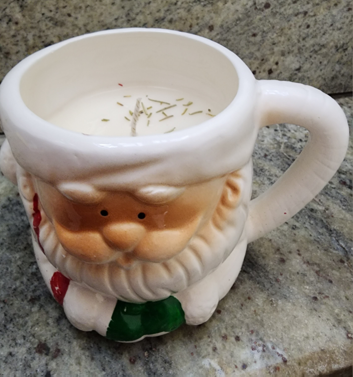 Santa Mug Candle