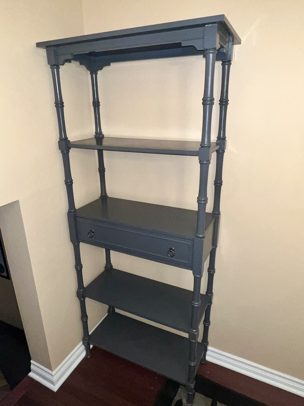 Grey Bookshelf With Drawer - photo 4