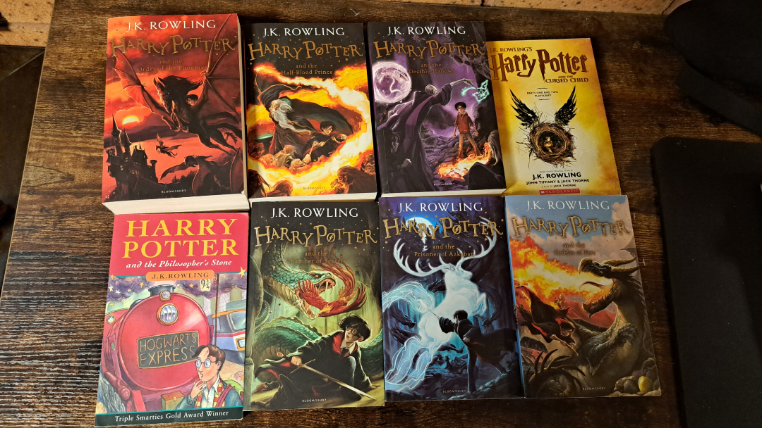 Complete Set of 7 Harry Potter Books with Cursed Child