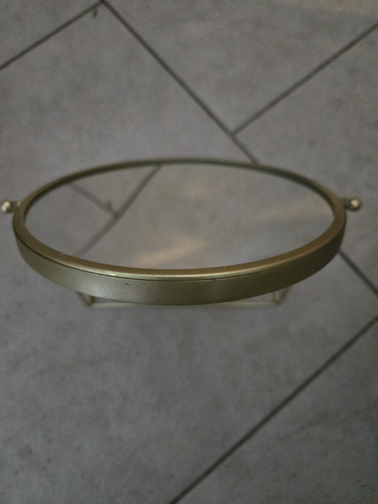 Gold Metal 2-Sided Vanity Mirror - photo 2