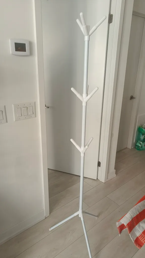 White Freestanding Coat Rack image indicator(2)