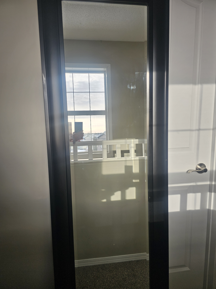 Full-Length Black Framed Mirror