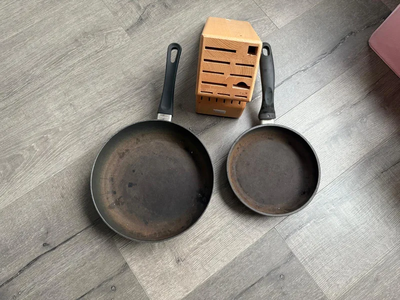 Two Frying Pans and Knife Stand thumbnail