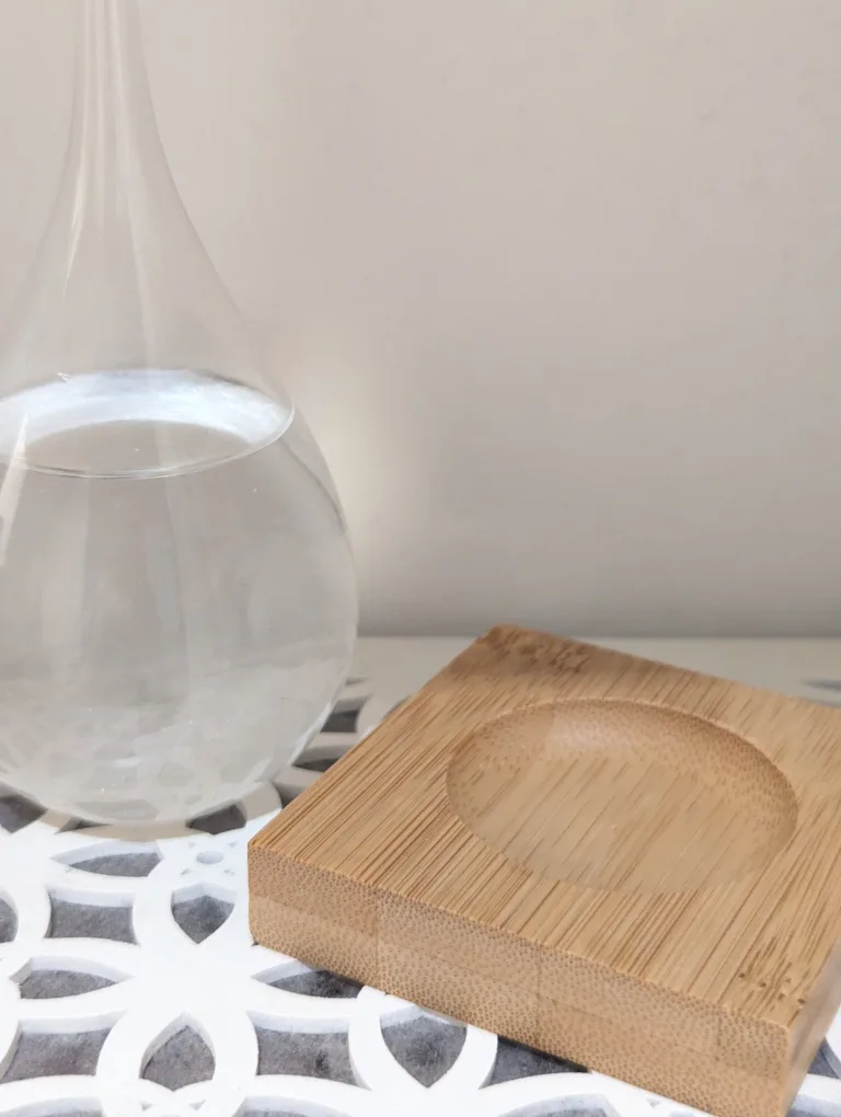 Storm Glass with bamboo base image indicator(3)