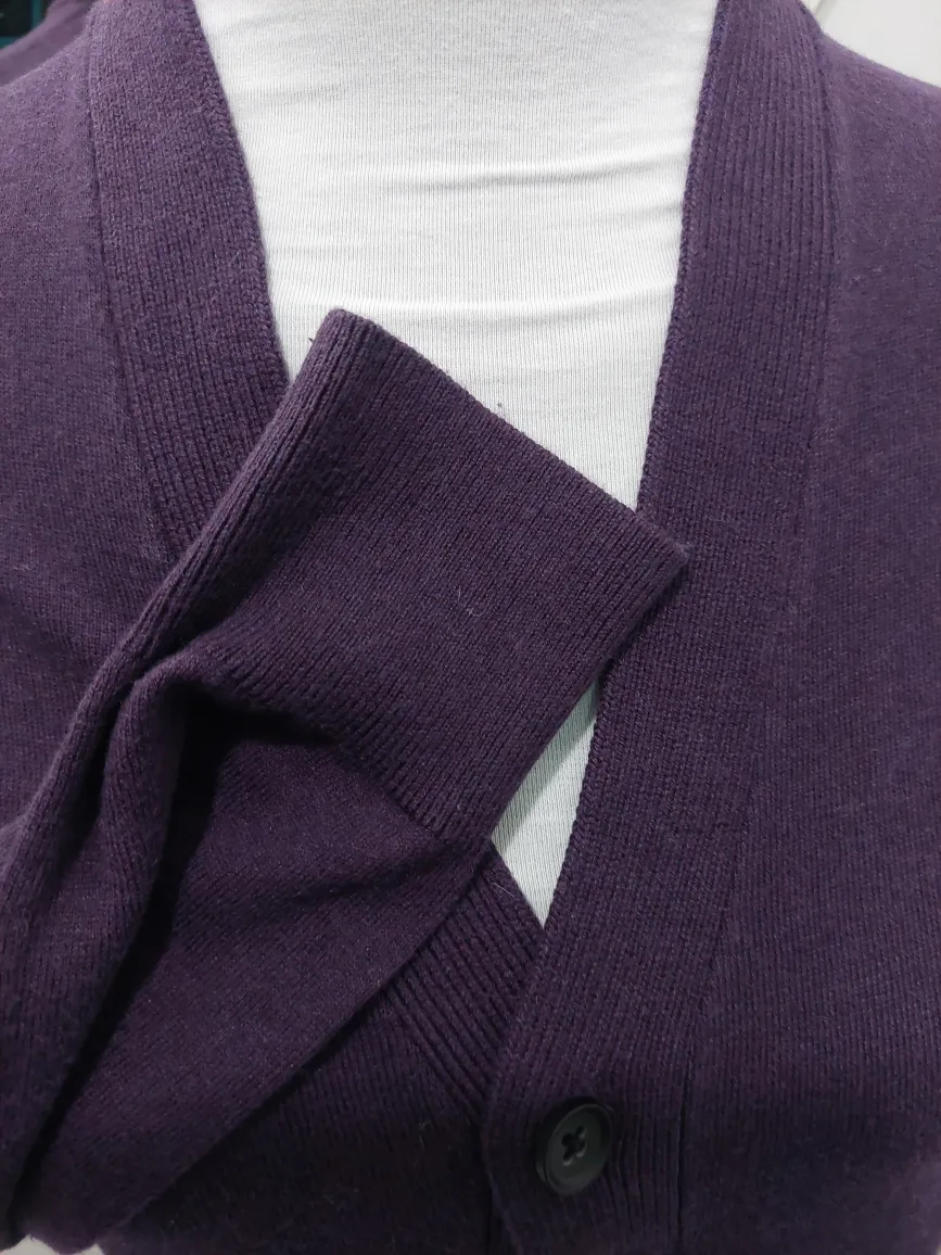 Banana Republic Women's Purple Cardigan Small image indicator(6)