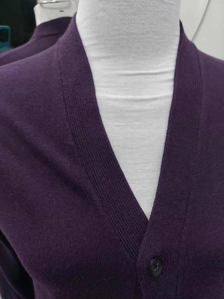 Banana Republic Women's Purple Cardigan Small image indicator(2)