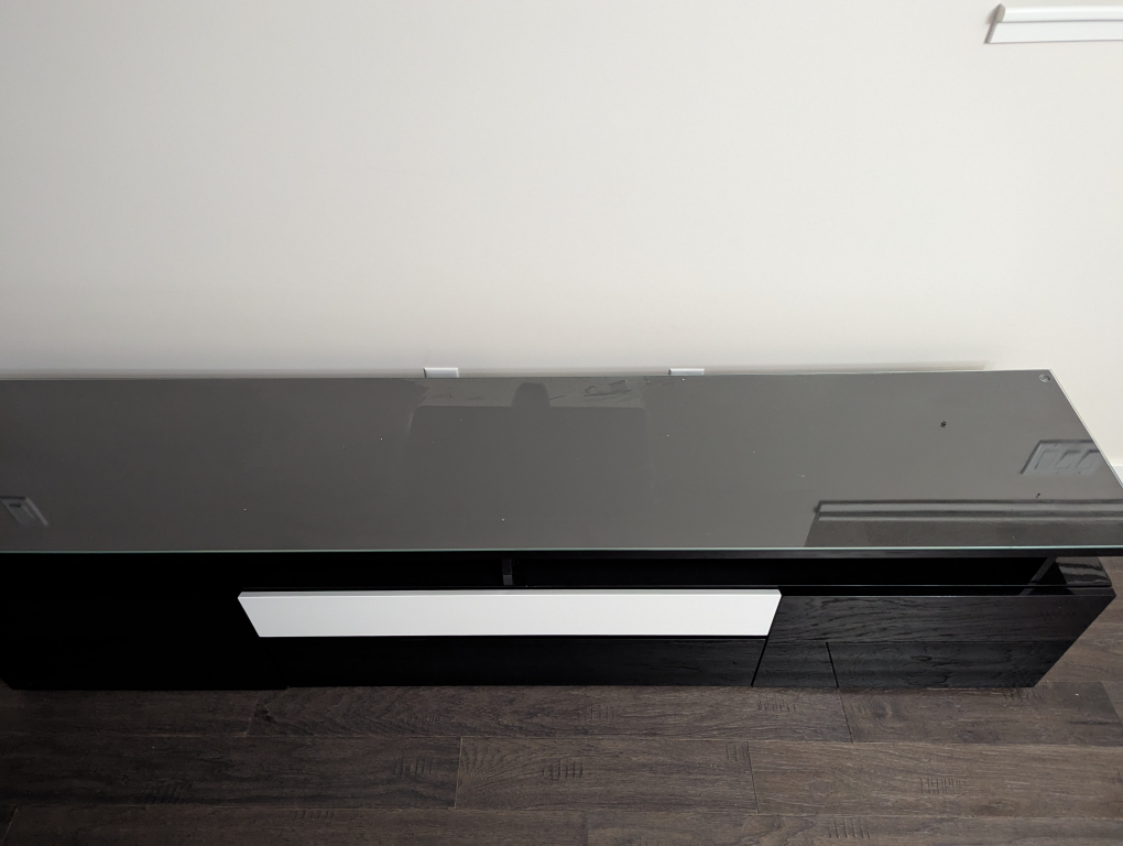 Modern Black TV Stand - photo 4