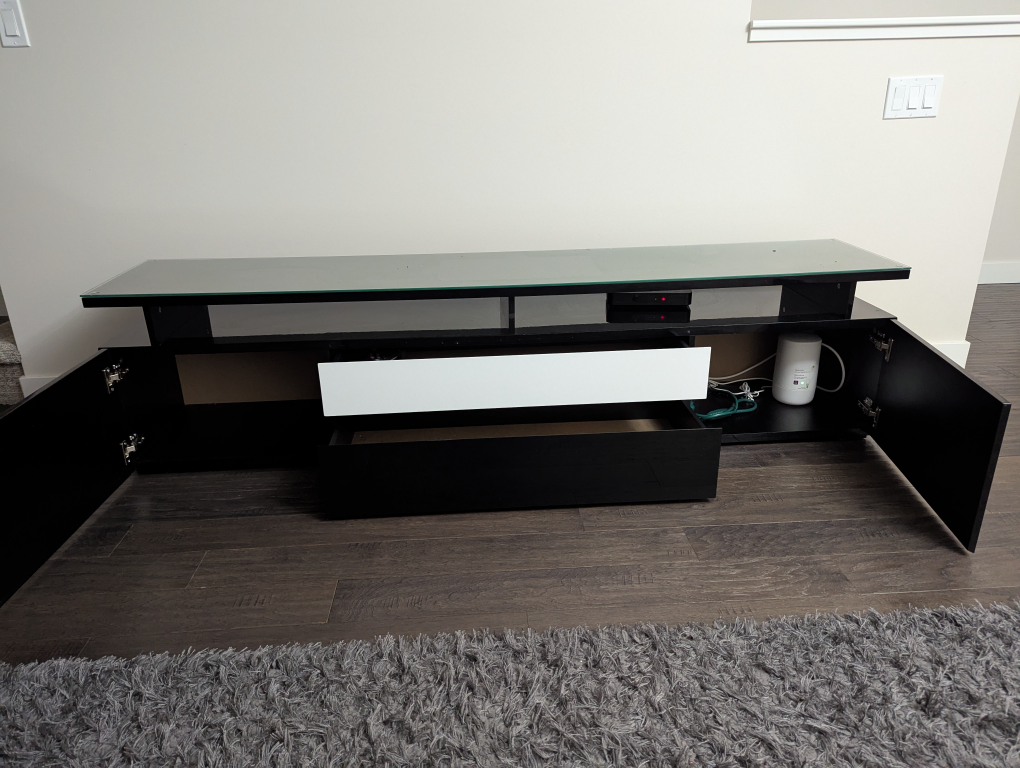 Modern Black TV Stand - photo 5