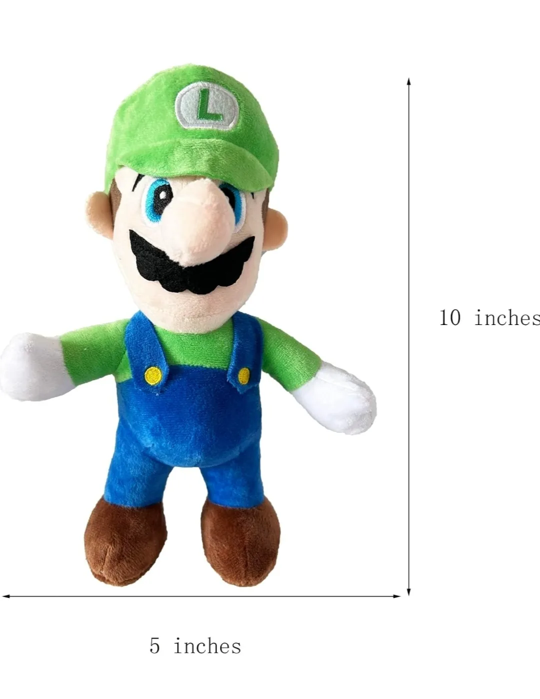 10-inch Luigi Plush Toy – Soft Gift for Kids & Fans image indicator(5)