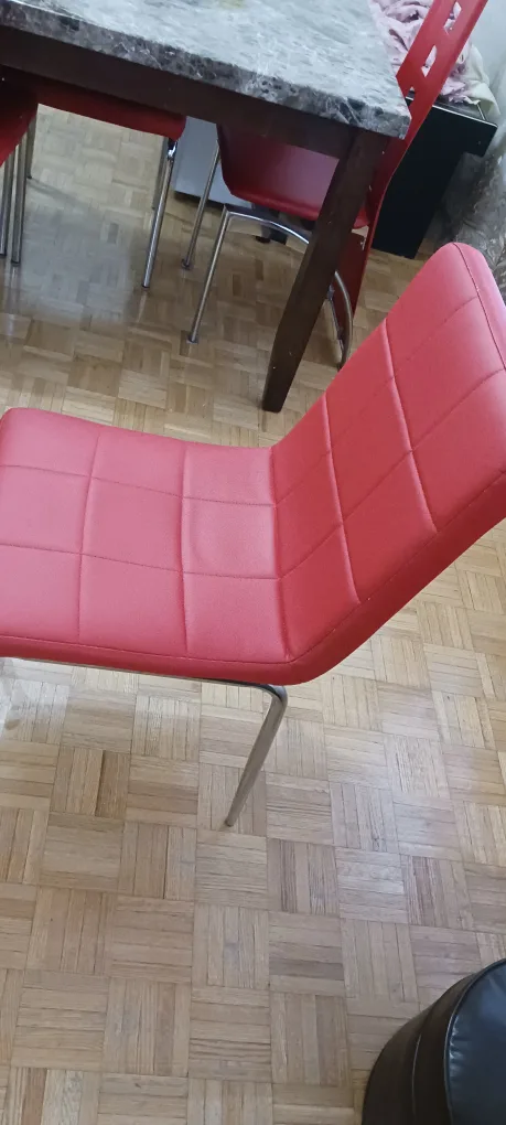 Red Dining Chairs $30 each image indicator(2)