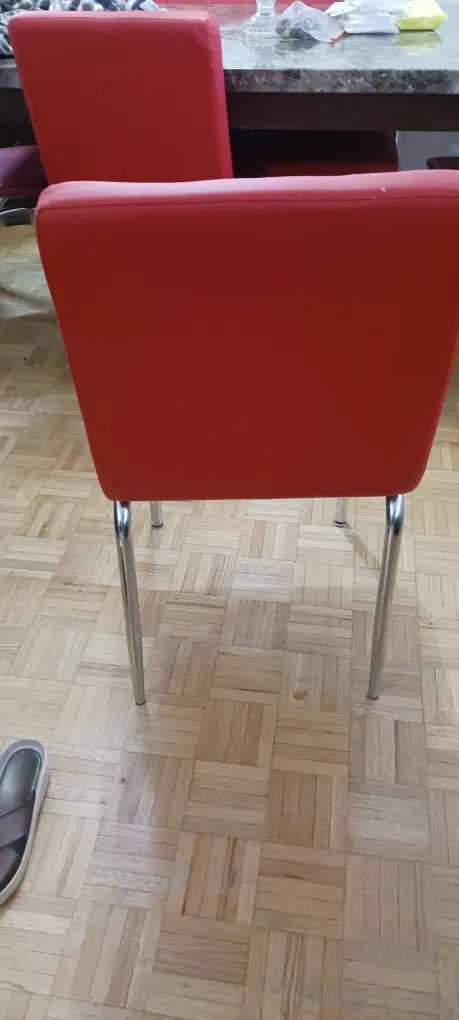 Red Dining Chairs $30 each image indicator(3)