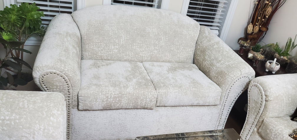 Beige Fabric Sofa Set - photo 3