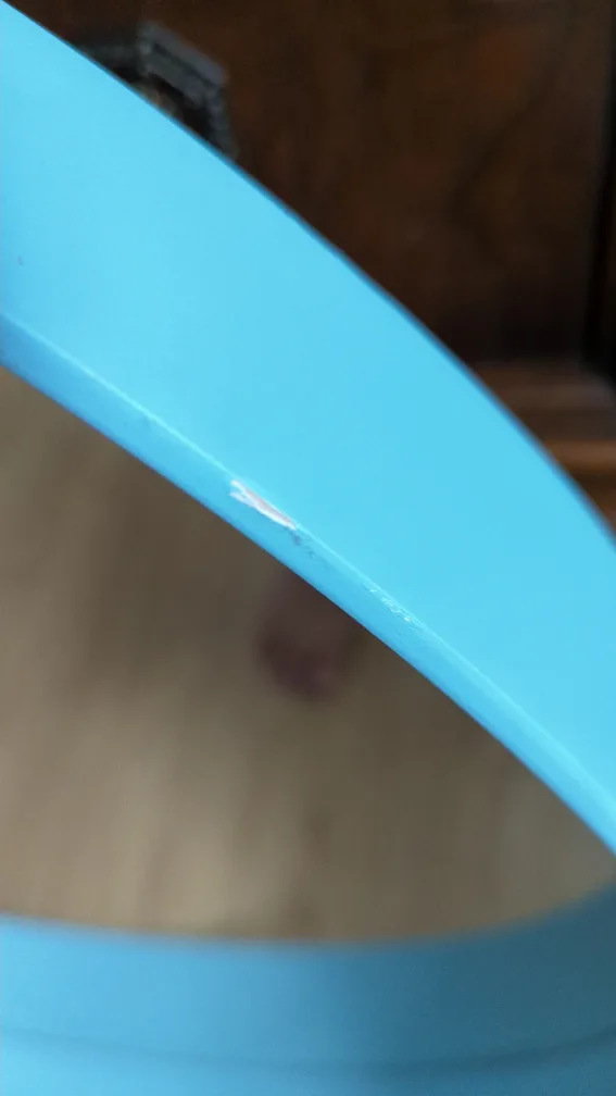 $20 IKEA Rotsund Round Mirror - Light Blue image indicator(4)