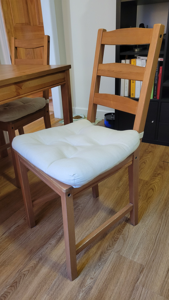 IKEA Wooden Dining Table and Four Chairs - photo 2