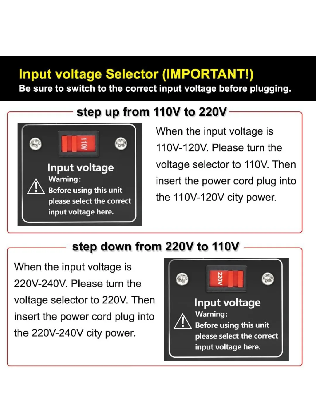 Step Up/Step Down Voltage Transformer 500W image indicator(7)