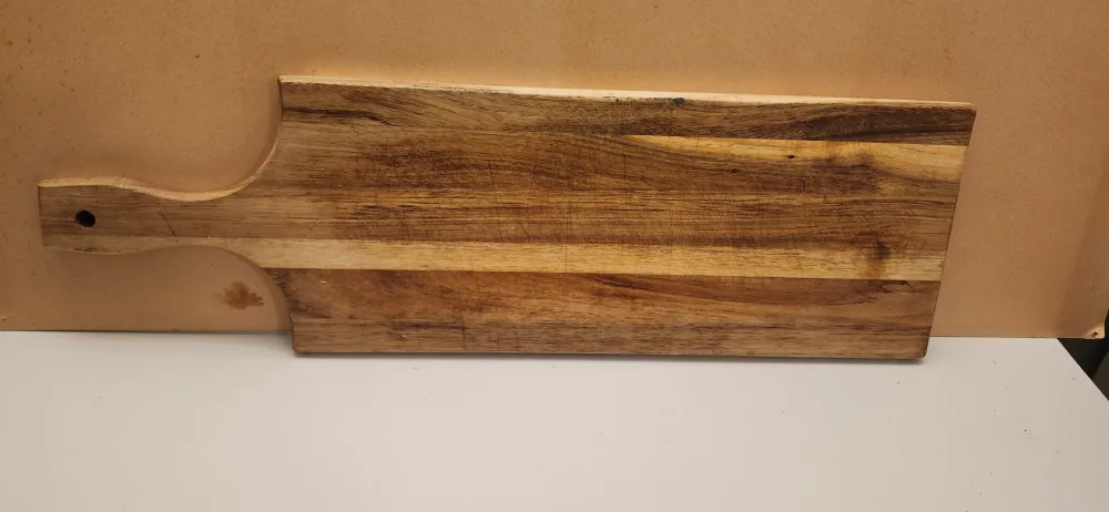 Acacia Wood Long Cutting Serving Board with Handle. $50 AMAZON image indicator(3)