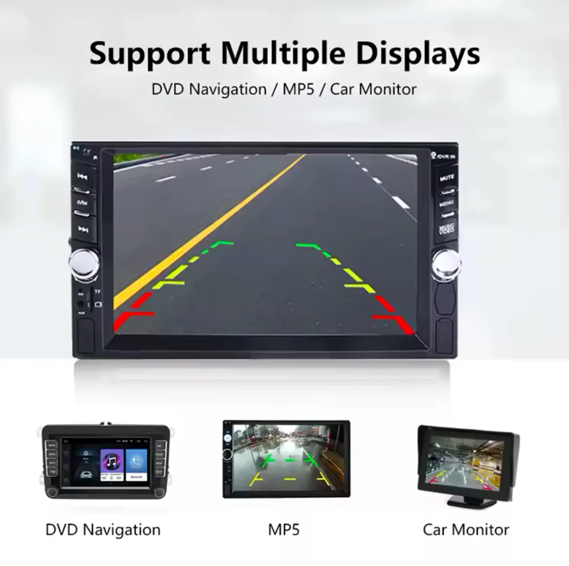 Waterproof Rear Backup Camera with Night Vision and LED🧡 image indicator(7)