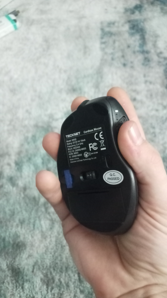 Tecknet Ergonomic Wireless Mouse - Purple - photo 2