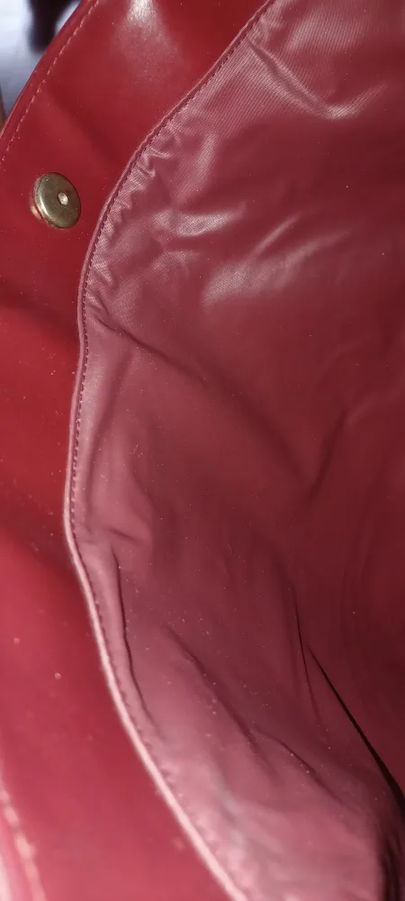 Burgundy Crocodile-Embossed Tote Bag image indicator(3)